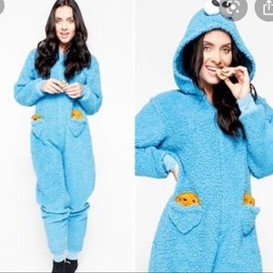 Cookie Monster onesie